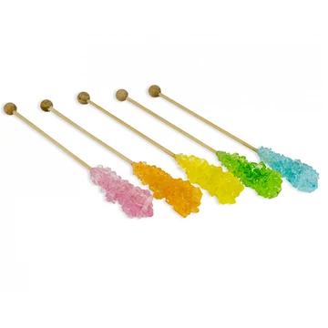 Kandispálca kettesével csomagolva színes