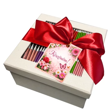 &amp;quot;Köszönöm!&amp;quot; teaválogatás díszdobozban selyemszalaggal