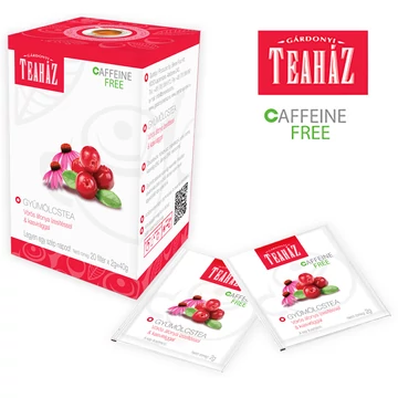 Gárdonyi Teaház gyümölcstea vörös áfonya ízesítéssel és kasvirággal 40g