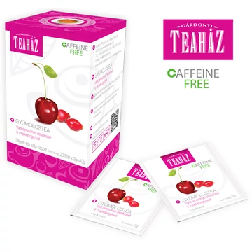 Gárdonyi Teaház gyümölcstea vadcseresznye ízesítéssel  és csipkebogyóval 40g