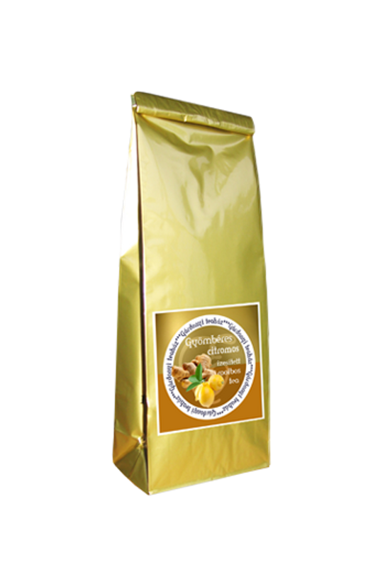 Gyömbéres és citromos ízesítésű rooibos tea 50g