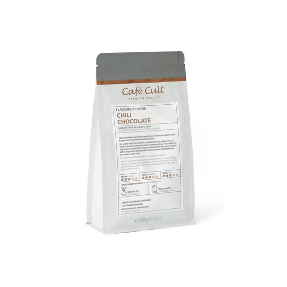 Pörkölt szemes kávé Chilis csoki250g