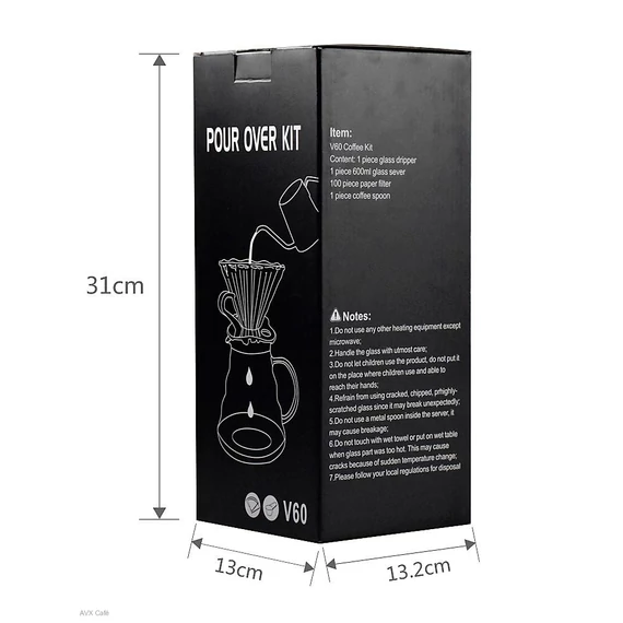 V60 Dripper set filteres kávékészítő