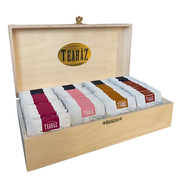 Gárdonyi Teaház filteres gyümölcsteák exclusive fadobozban