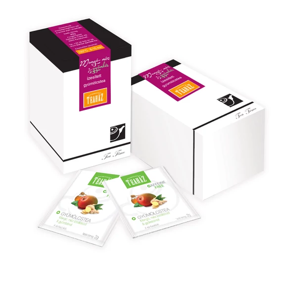 Gyümölcstea mangó,  méz ízesítéssel és gyömbérrel 40g