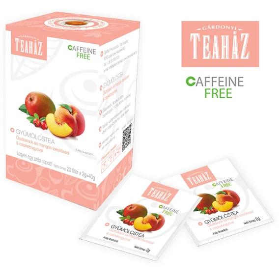 Gyümölcstea őszibarack és mangós ízesítéssel & csipkebogyóval 40g