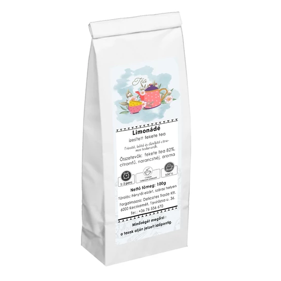 Limonádé ízesítésű fekete tea 100g