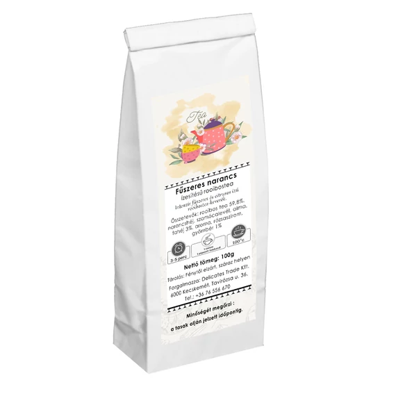 Fűszeres narancs ízesítésű rooibostea 100g