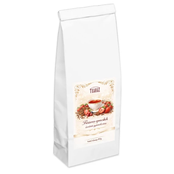 Fűszeres eprecskék"  ízesített gyümölcstea 80g